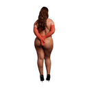 Gants d'Opéra Scintillants - Grande Taille - Rouge/Or Pailleté