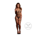 Luxe Open Harness with Nipple Pads - One Size - Black