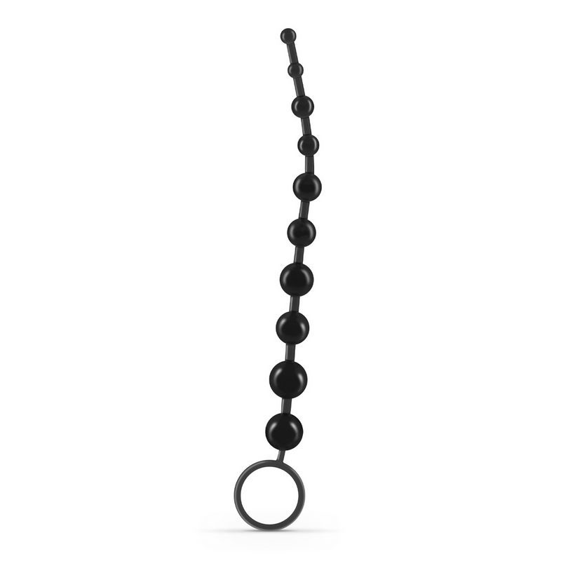 Perles Anales de Base - Chaîne de 10 Perles - Noir