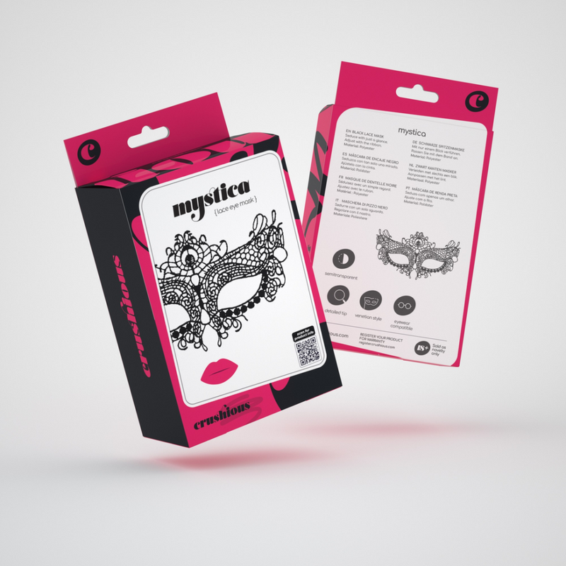 Mystica - Masque en Dentelle - Noir