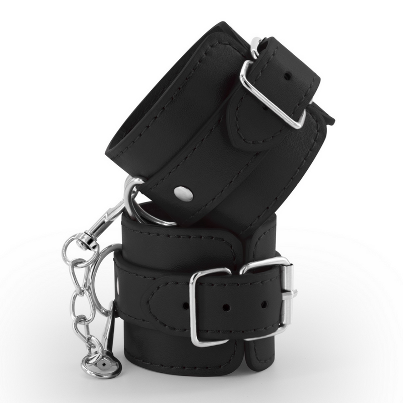 Bondage Love - Menottes en cuir - Noir