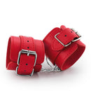 Bondage Love - Menottes en cuir - Rouge