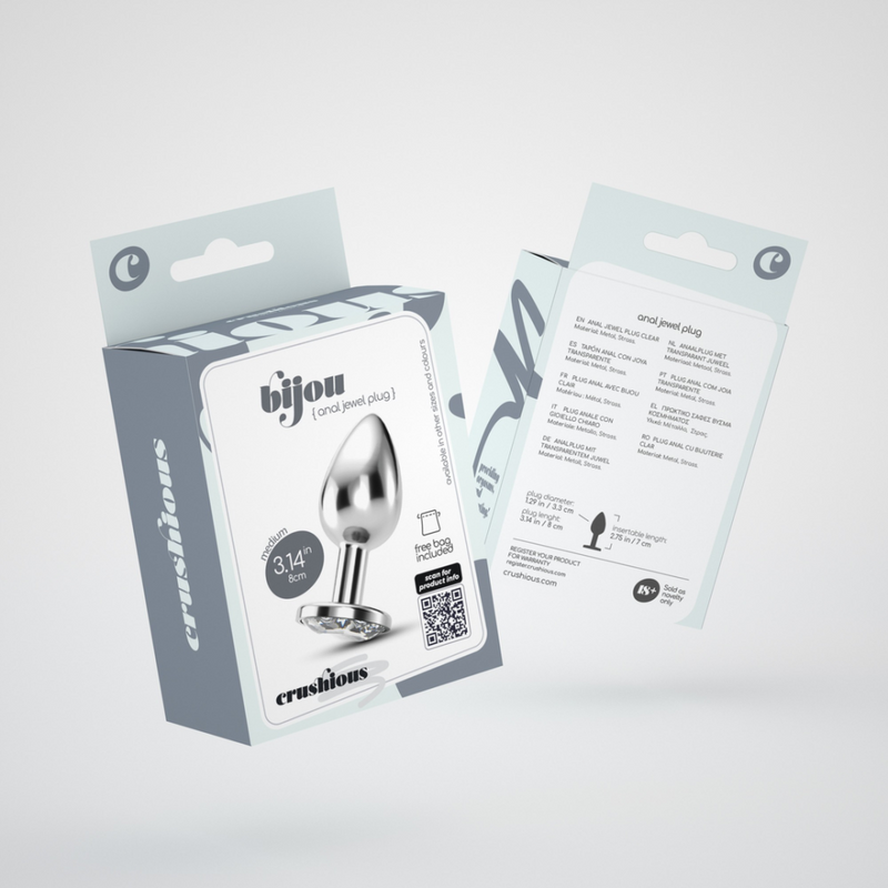 Bijou - Plug Anal Bijou - Moyen - Transparent