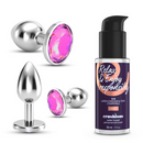 Bijou - Trio de Plug Anal Humide - 3 Bijoux - Rose