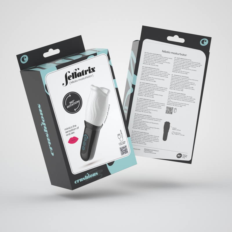 Fellatrix - Masturbateur à Bouche Rotative - Blanc