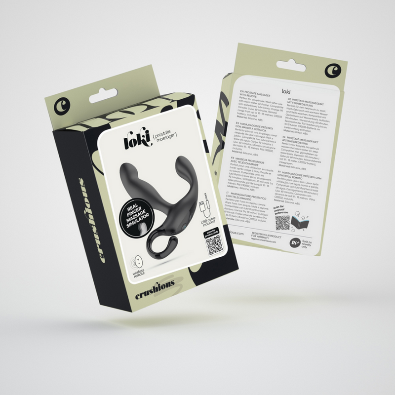 Loki - Stimulateur Prostatique Rechargeable avec Télécommande - Noir