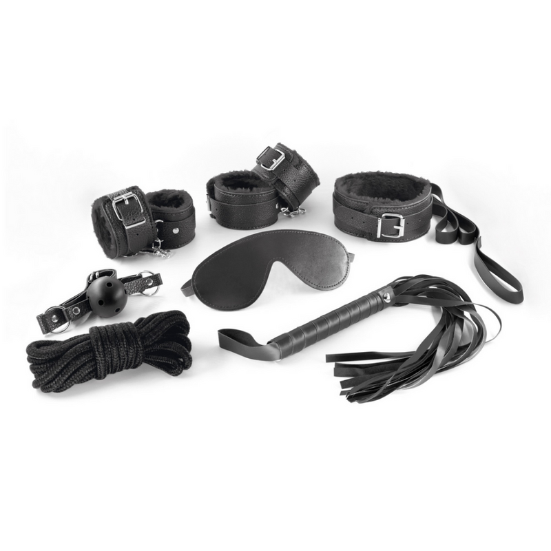 Dungeons and Maidens - Kit BDSM de 8 pièces - Noir