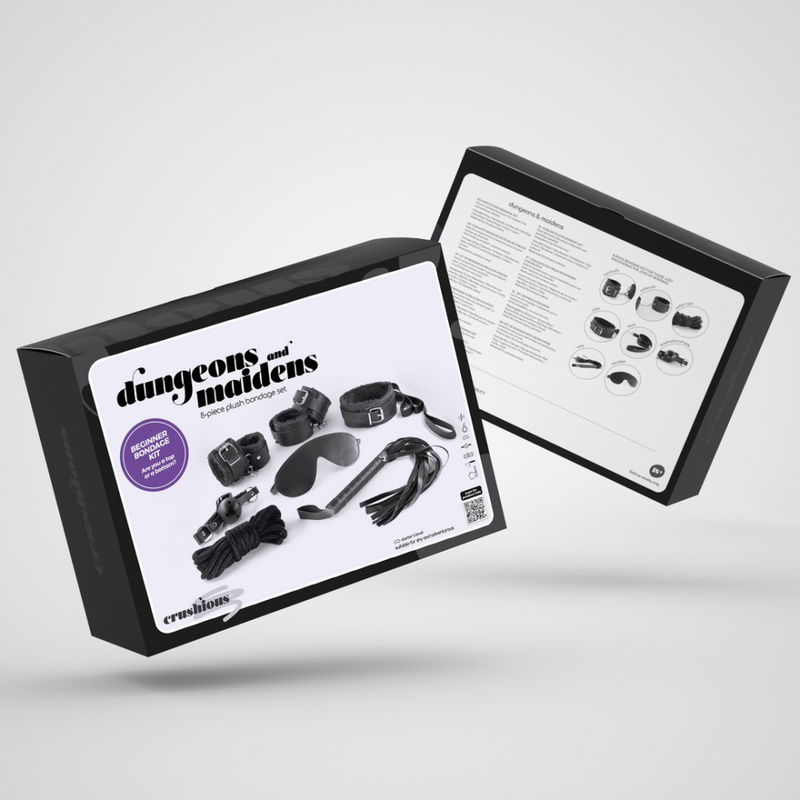 Dungeons and Maidens - Kit BDSM de 8 pièces - Noir