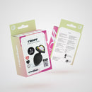 Cuore - Plug Anal avec Quatre Bijoux Interchangeables - Petit - Noir