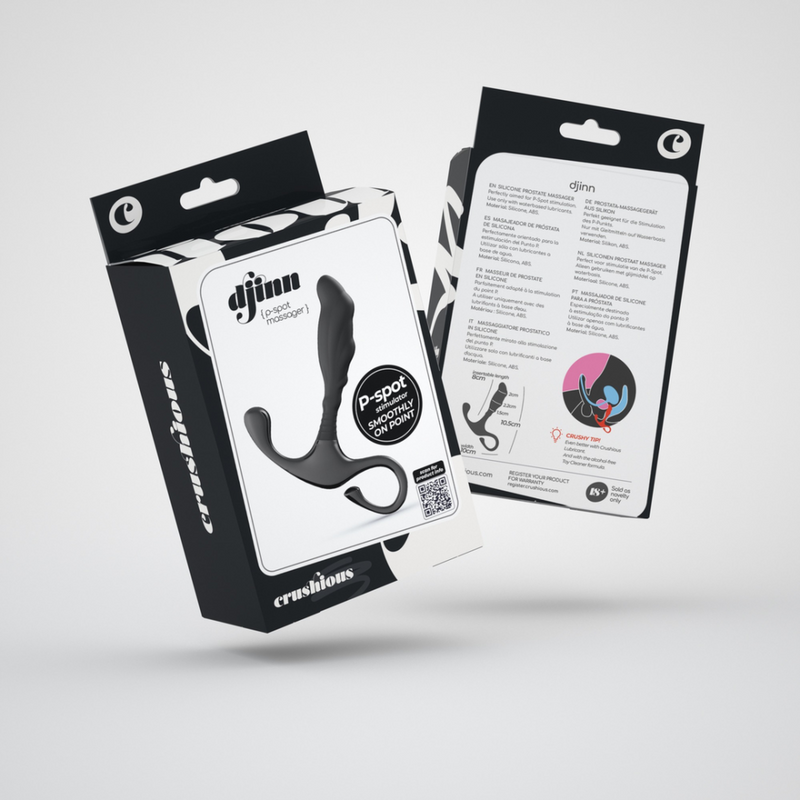 Djinn - Massager Prostatique en Silicone - Noir