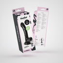 Hudini - Dildo Anal Flexible Jelly - 6,9/ 17,5 cm - Noir