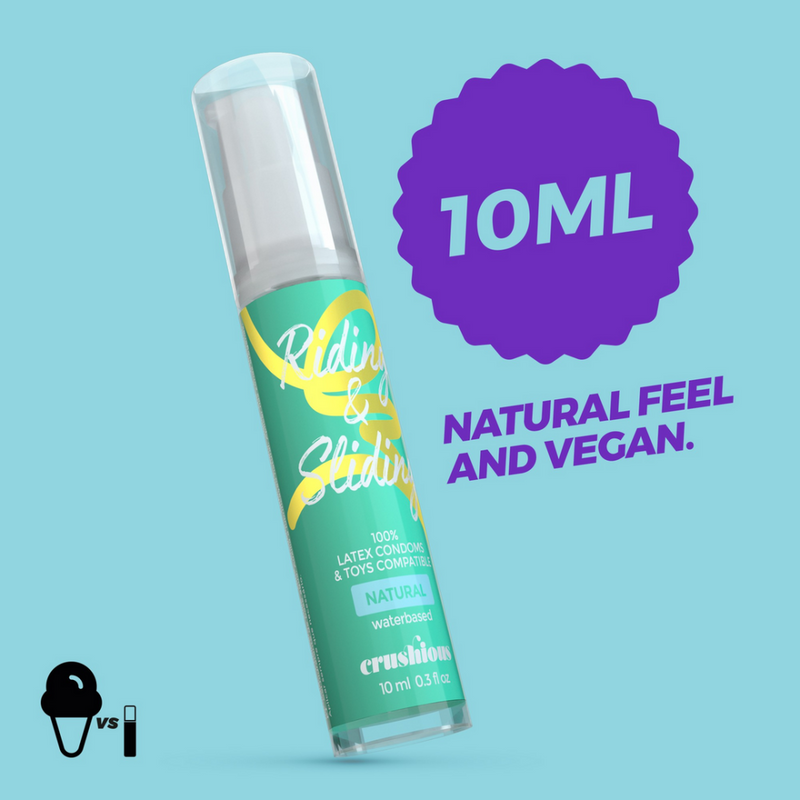 Riding and Sliding - Lubrifiant à base d'eau - 0,3 fl oz / 10 ml