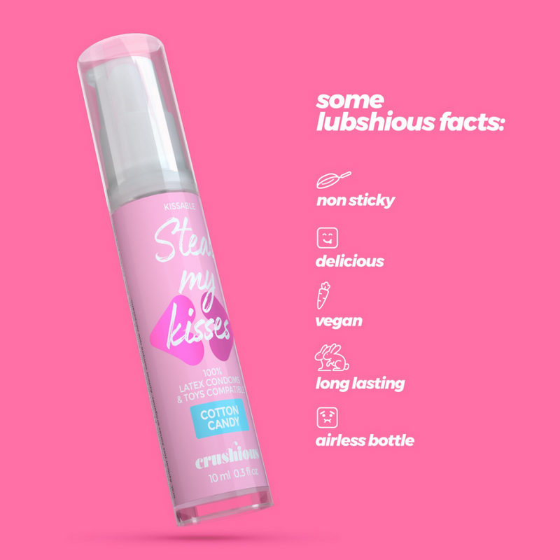 Steal My Kisses - Lubrifiant - Saveur de barbe à papa - 0,3 fl oz / 10 ml