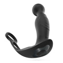 Flamma - Massager prostatique vibrant avec sangle pour testicules et anneau pénien - Noir