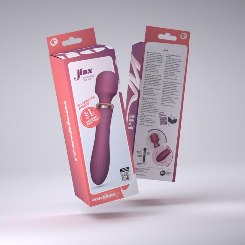 Jinx - Stimulateur Double avec Mode Chauffant - Vin Rouge
