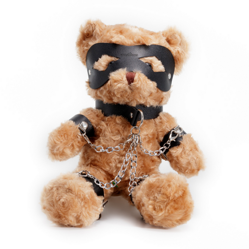Crushito - Ours en peluche bondage - 31 cm - Noir