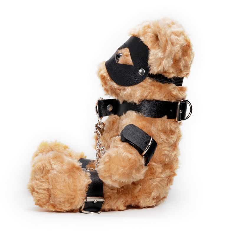 Crushito - Ours en peluche bondage - 31 cm - Noir