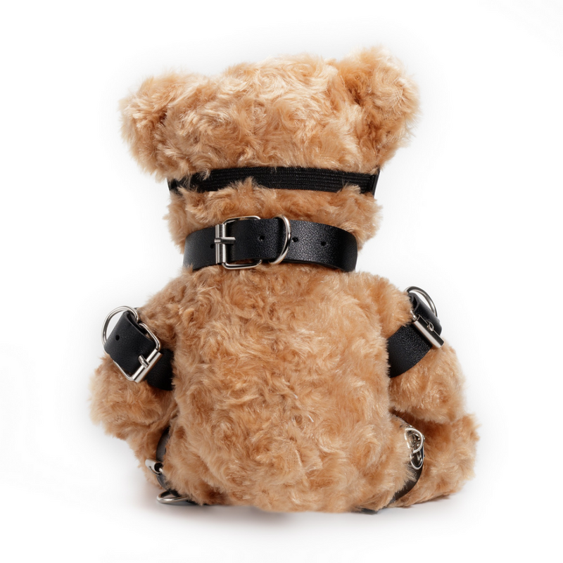 Crushito - Ours en peluche bondage - 31 cm - Noir