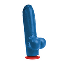 Tyr XL - Dildo réaliste avec testicules - 7,3 / 18 cm - Bleu