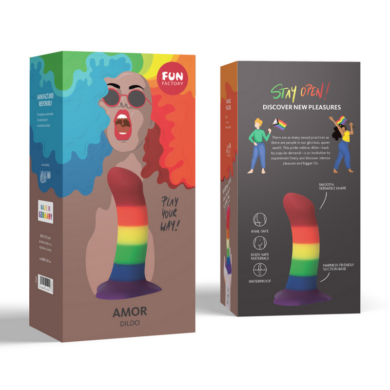 Amor - Dildo G-Spot - Arc-en-ciel