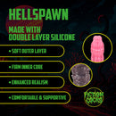 Hellspawn - Dildo en silicone - Rouge/Noir