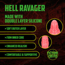 Hell Ravager - Dildo en silicone - Rouge
