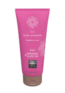Gel de Massage et de Glisse 2 en 1 - Framboise - 7 fl oz / 200 ml