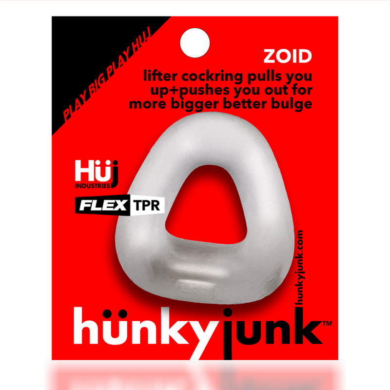 Zoid - Trapaziod Lifter Cockring - Transparent Glace
