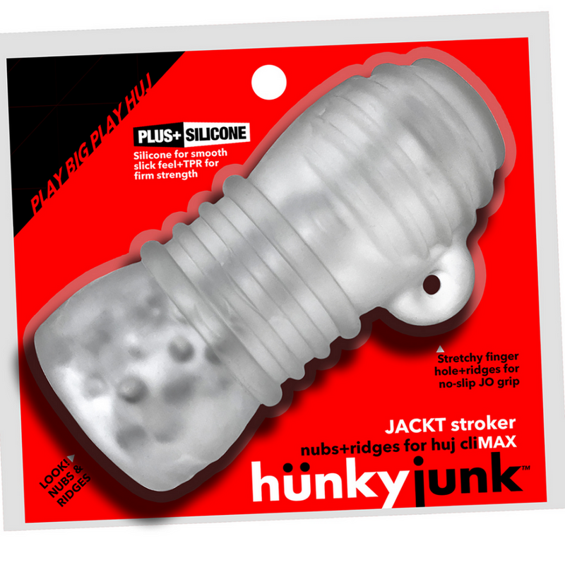 Jackt - Masturbateur à côtes nubby - Transparent glacé