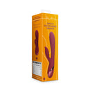 Vibromasseur en silicone lisse - Cerise noire