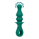 Vibrateur anal en forme de pion - Plume de paon