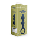 Plug anal en forme de goutte - Grand - Bleu baltique