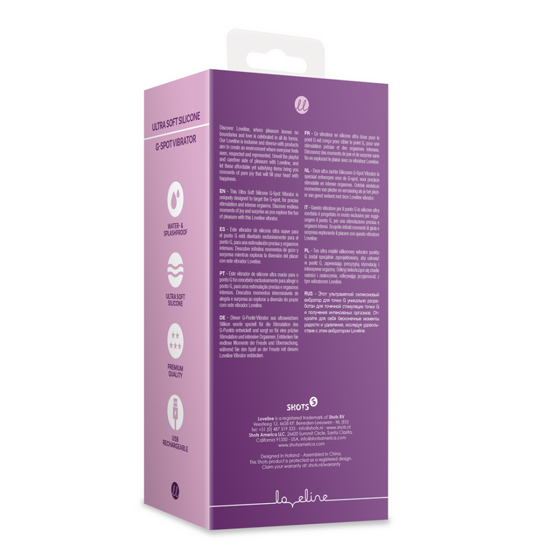 Vibrateur G-Spot Ultra Doux en Silicone - Orchidee Violet