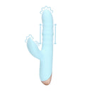 Vibromasseur à Anneau Vibrant à Ondes Pulsées et Mouvement de Haut en Bas - Bleu Arctique