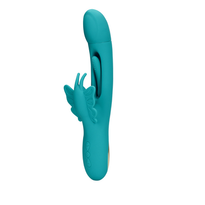 Vibromasseur Papillon G-Spot Flottant - Bleu Paon