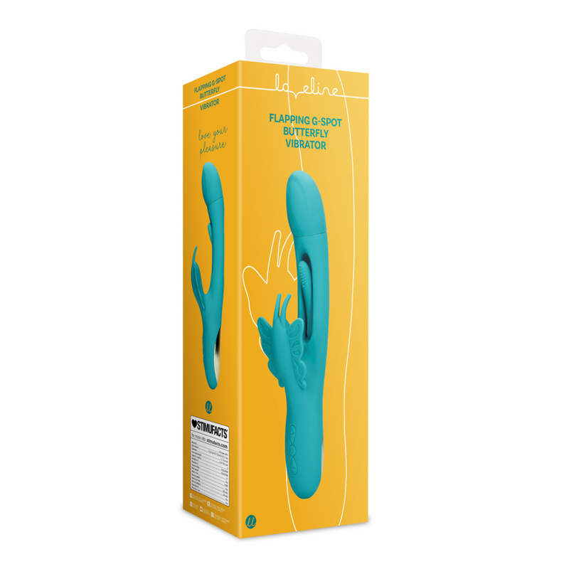 Flapping G-Spot Butterfly Vibrator - Peacock Blue