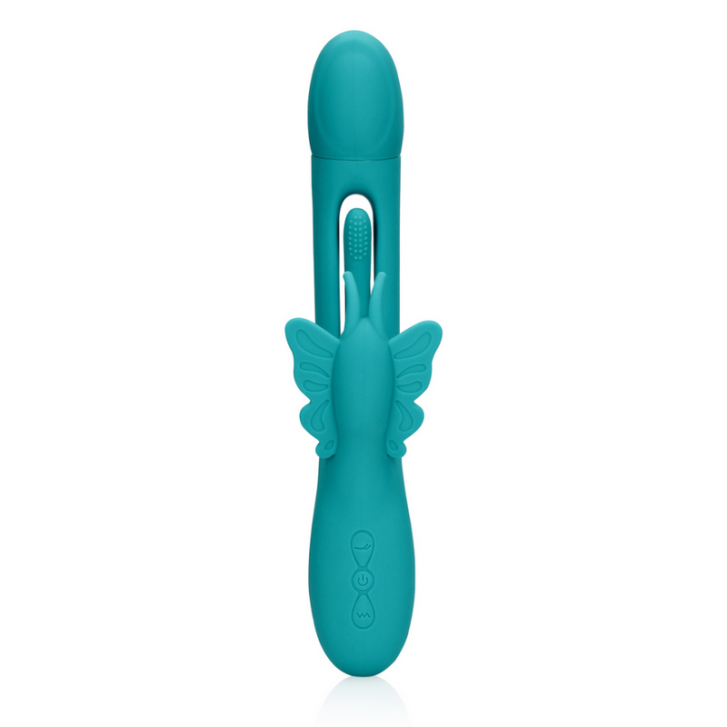 Flapping G-Spot Butterfly Vibrator - Peacock Blue