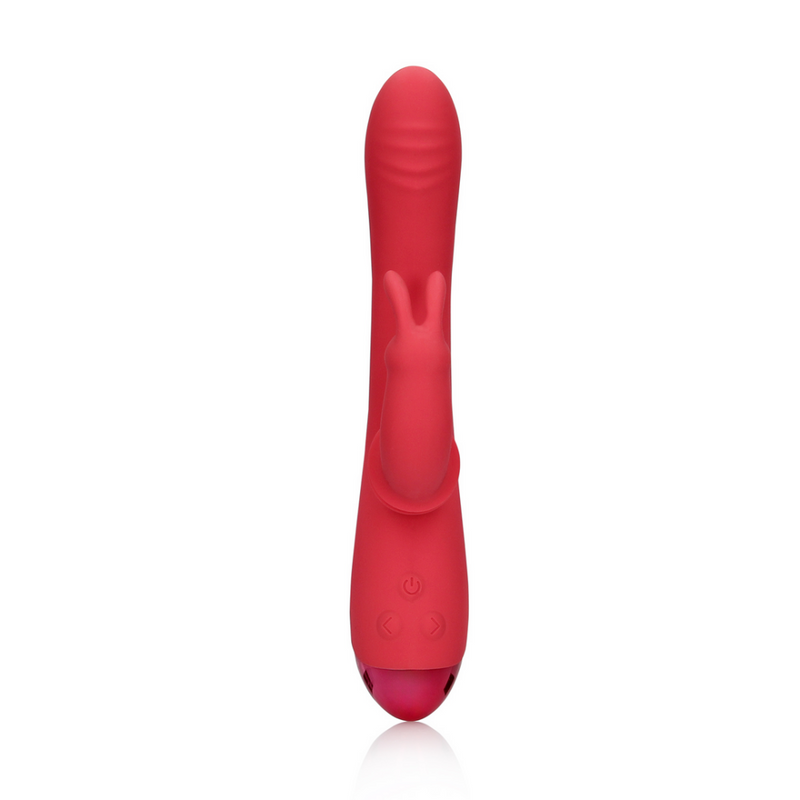 Vibromasseur G-Spot Lapin Oscillant - Rouge Brighto