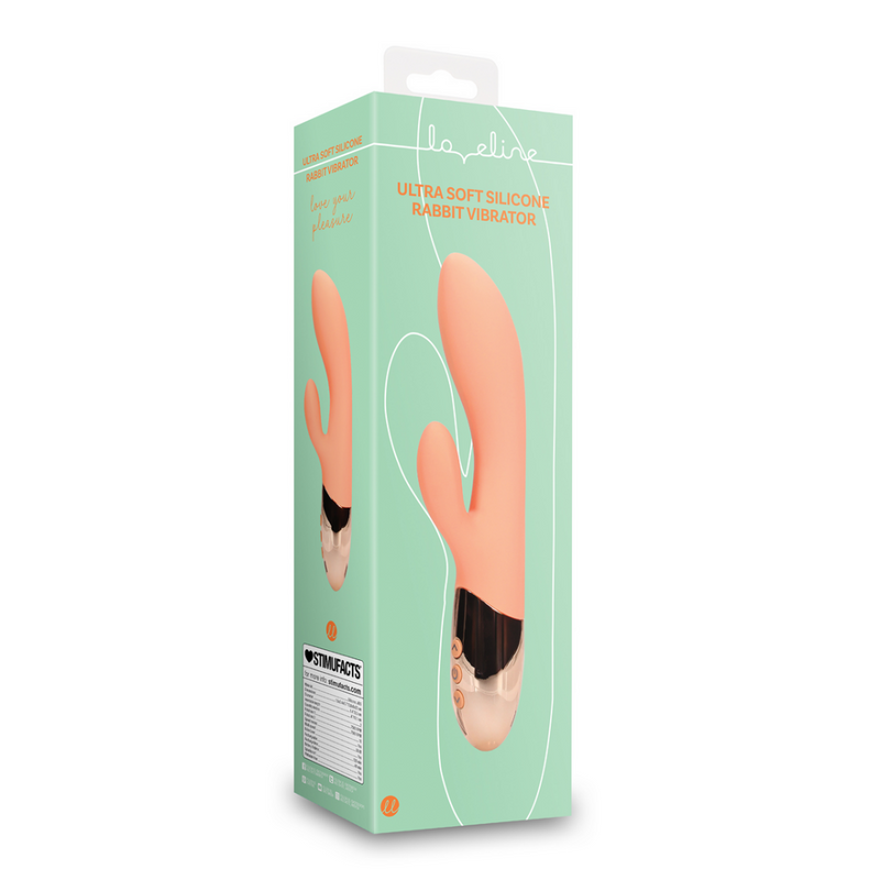 Vibromasseur Lapin Ultra Doux en Silicone - Pêche Céramique