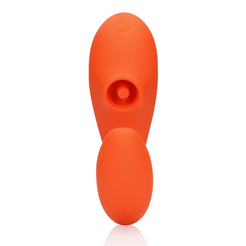 Vibromasseur G-Spot avec onde de pulsation clitoridienne - Orange sauvage