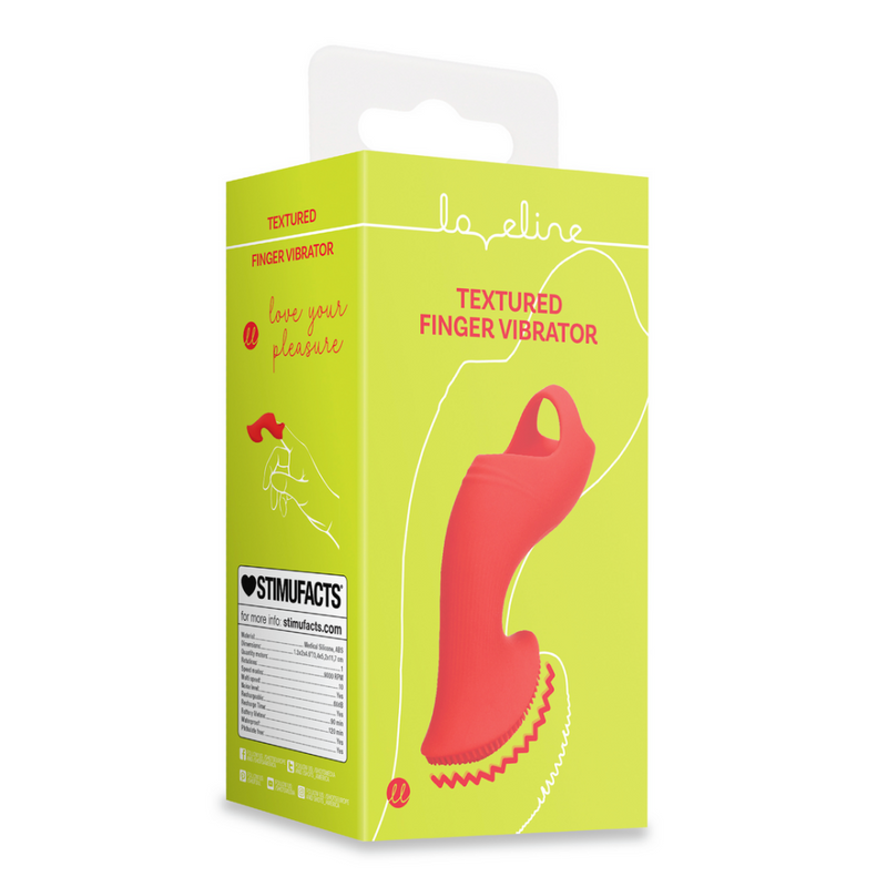 Vibromasseur Texturé - Rouge Lever de Soleil