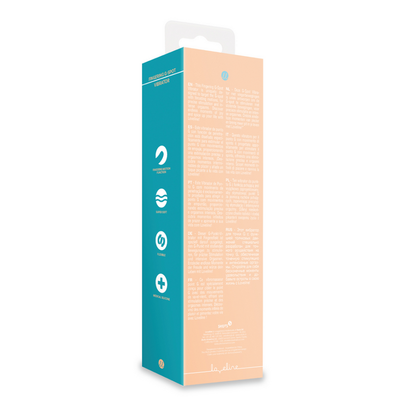Vibromasseur G-Spot à doigt - Peach Fuzz
