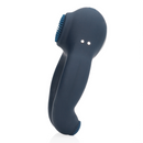 Cockring vibrant avec stimulation du clitoris - Bleu Indigo