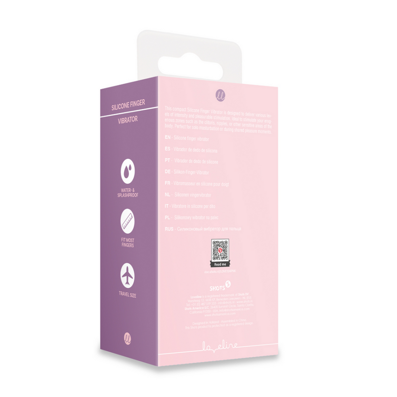 Vibromasseur en silicone pour les doigts - Touch of Pink