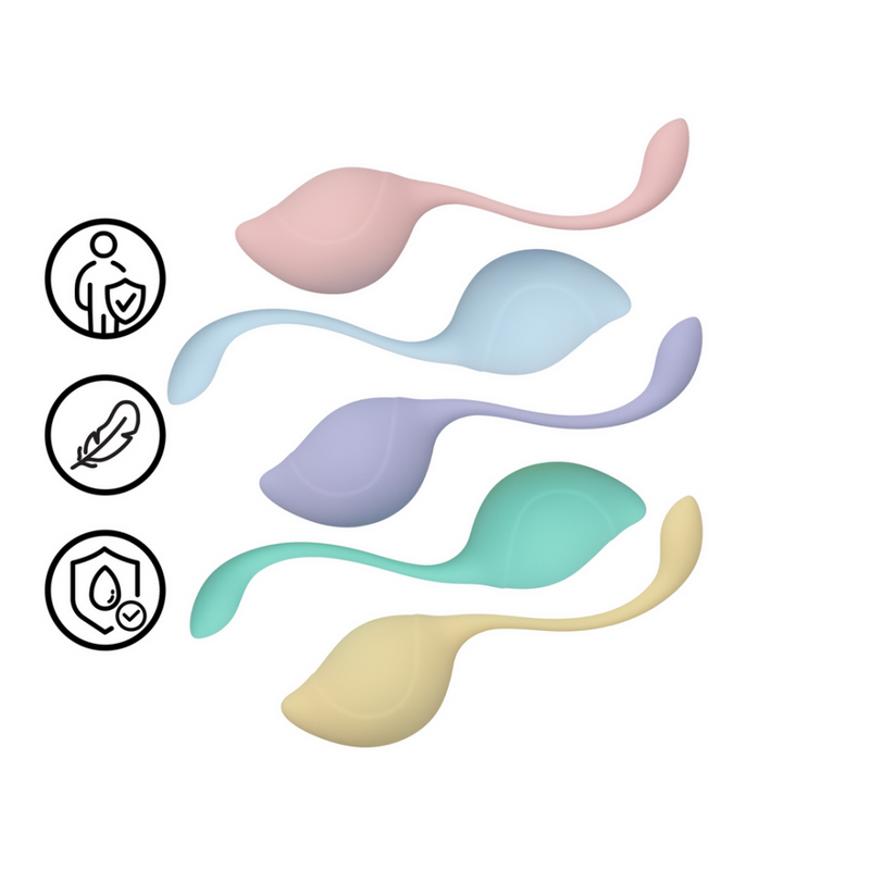 Kit de Kegel à tige pelvienne - Multicolore