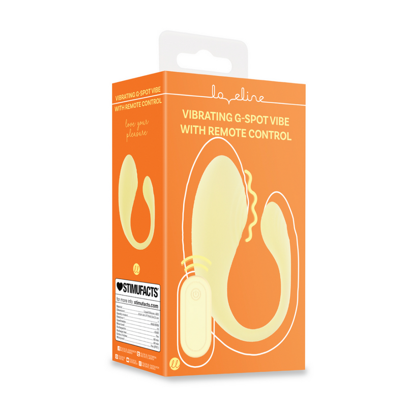 Vibromasseur G-Spot avec Télécommande - Jaune