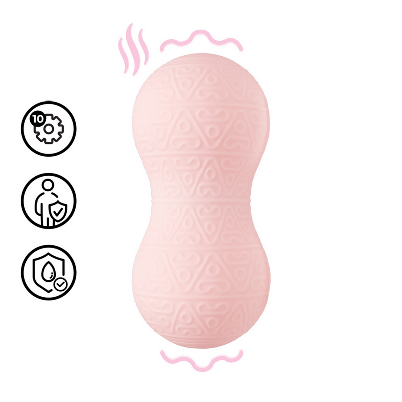Massager vibrant et chauffant - Rose
