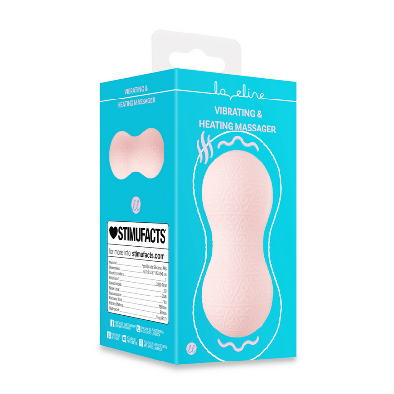 Massager vibrant et chauffant - Rose
