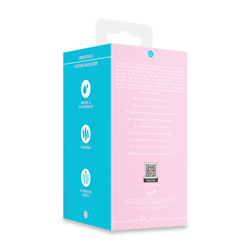 Massager vibrant et chauffant - Rose