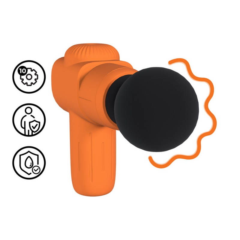 Mini masseur microboost rechargeable - Orange